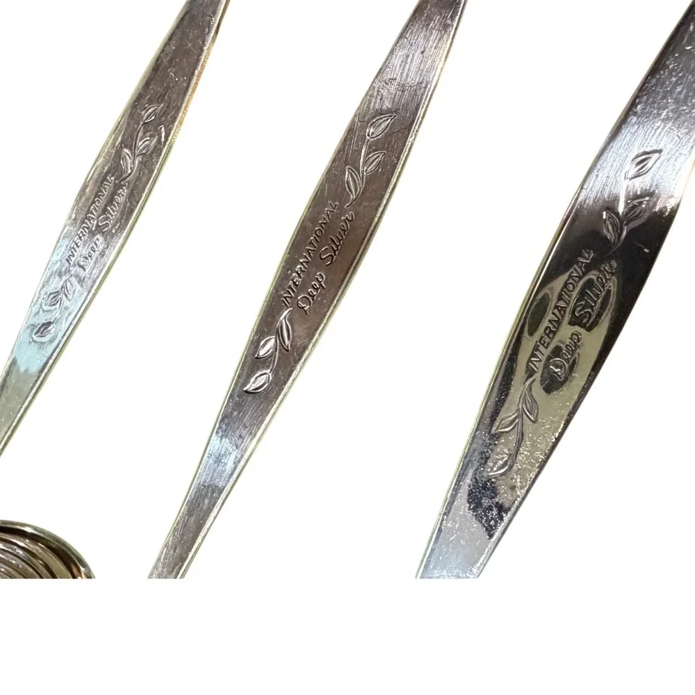 1847 Rogers Bros Silver Fashion Flatware Set International Silver Co/Chest 78 Pz